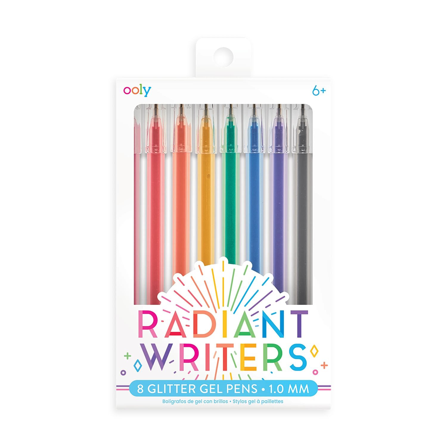 OOLY Gelpennor 8 st – Radiant Writers Glitter