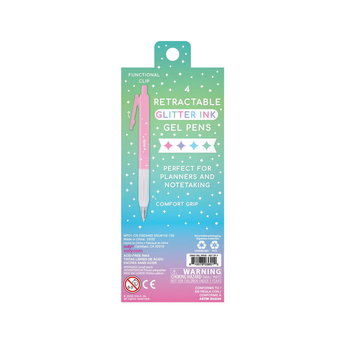 OOLY Gelpen 4 st – Oh My Glitter