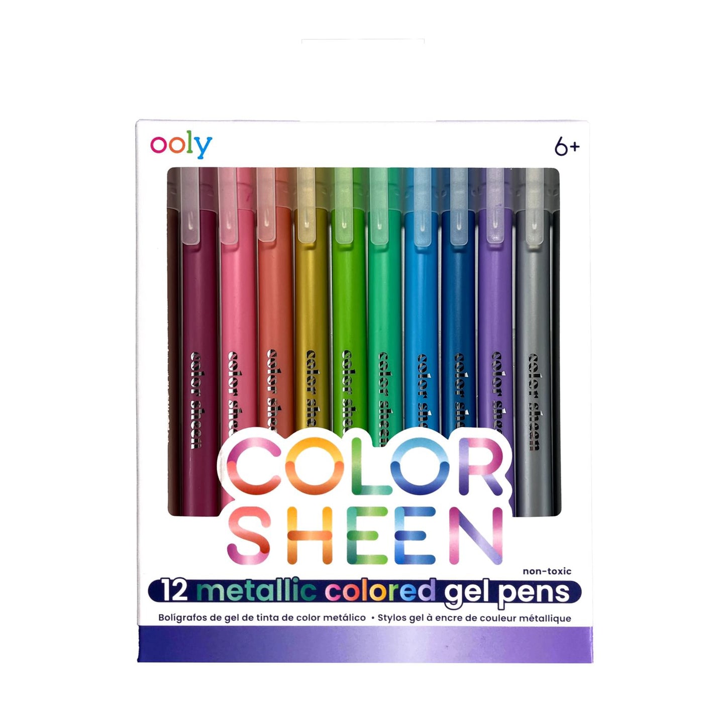 OOLY Gelpennor 12 st – Color Sheen Metallic