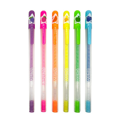 OOLY Doftande gelpennor 6 st – Yummy Yummy Neon