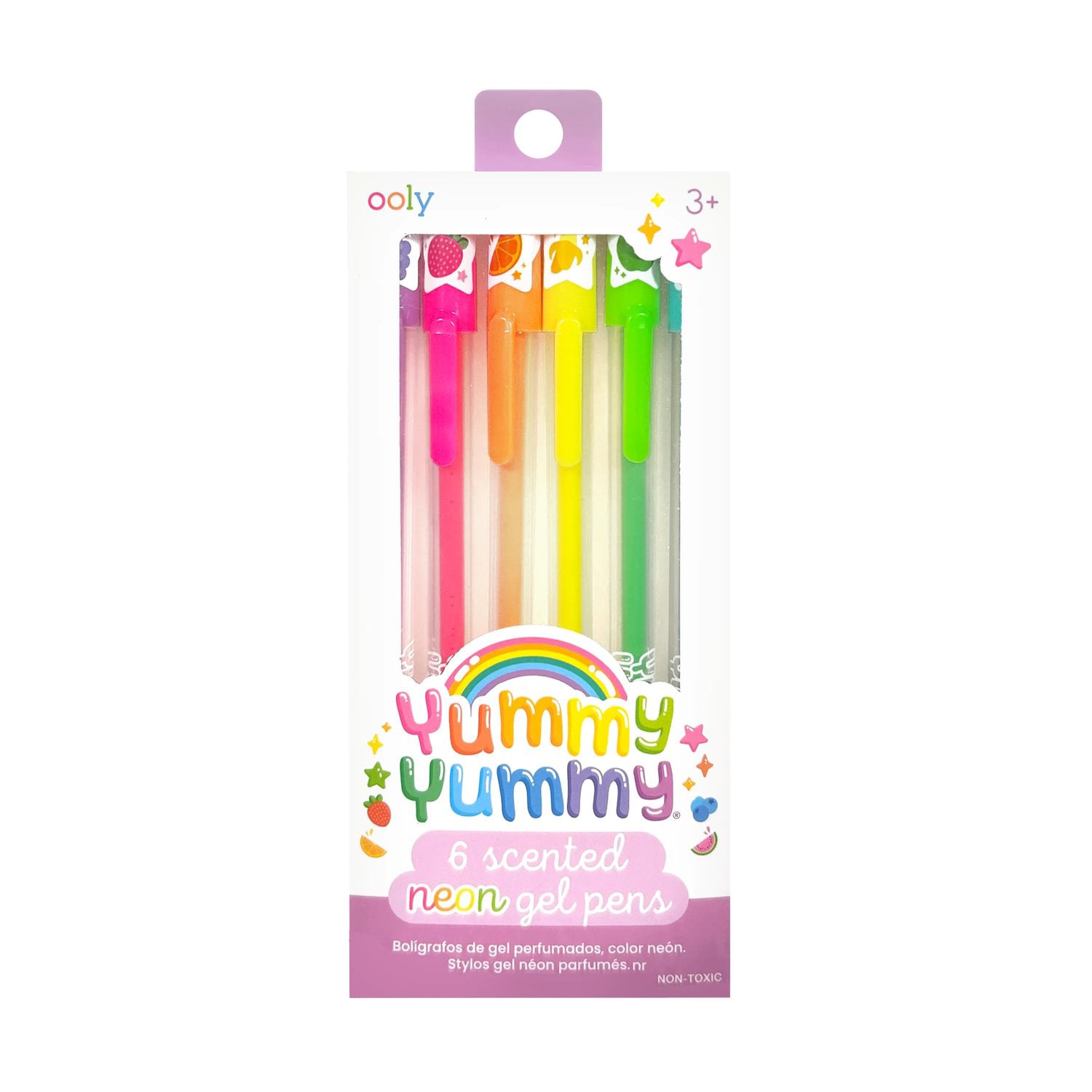 OOLY Doftande gelpennor 6 st – Yummy Yummy Neon