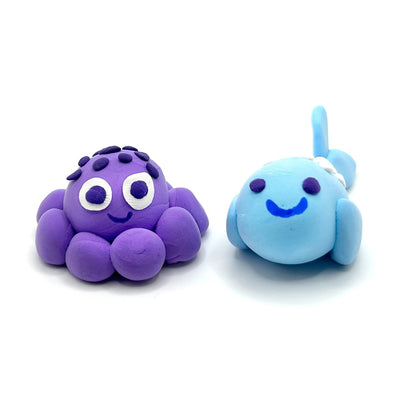 OOLY Selvhærdende ler - Ocean BFFs 4 farver - Creatibles