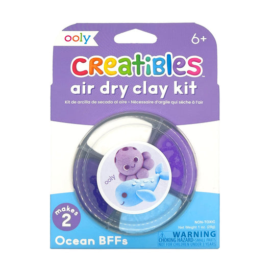 OOLY Selvhærdende ler - Ocean BFFs 4 farver - Creatibles