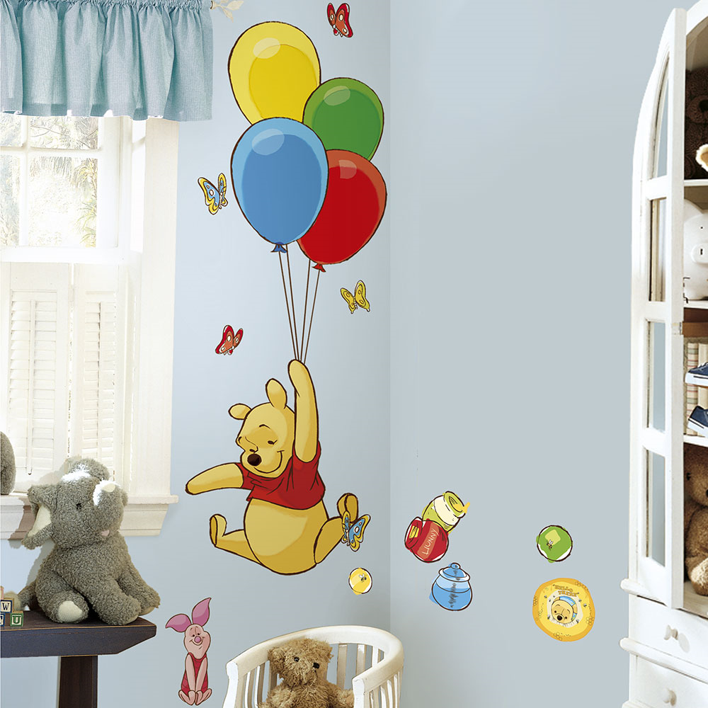 RoomMates Wallsticker - Gigant Peter Plys og Grisling