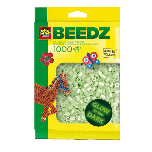 SES Creative Strykpärlor – 1000 st Glow in the Dark