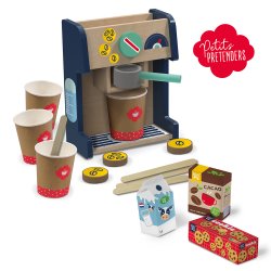 SES Creative Kaffemaskin i trä – lekset