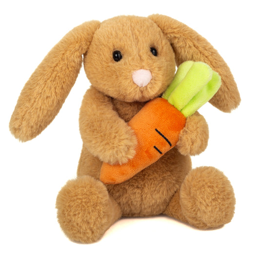 Teddy Hermann Kaninen Lilly med morot – 23 cm