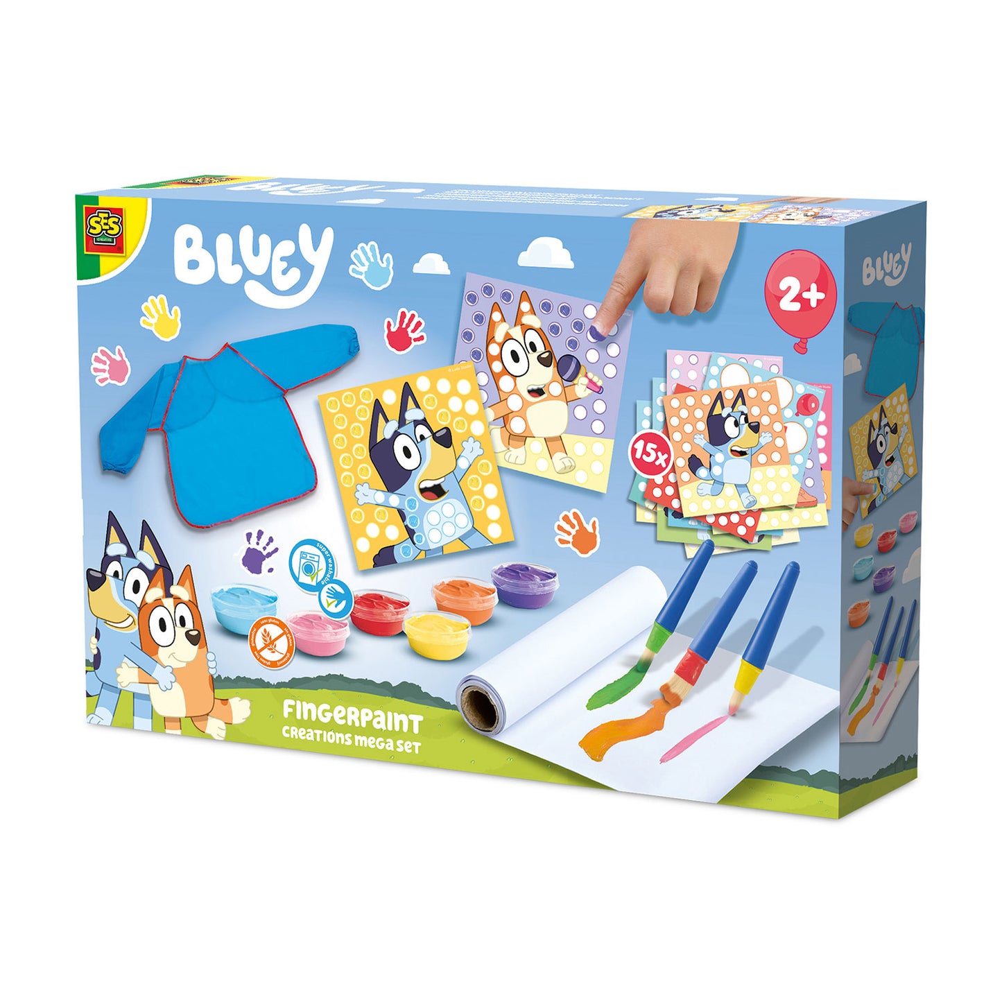 Bluey Fingerfärg Mega Set – Kreativt Målarset
