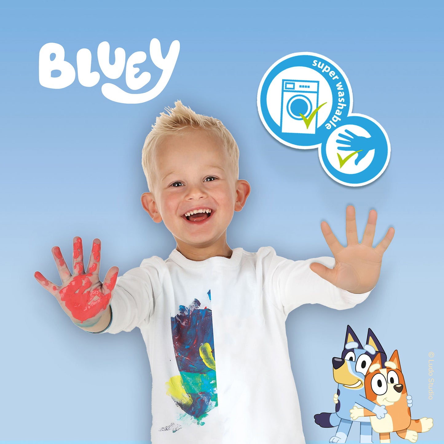 Bluey Fingerfärg Mega Set – Kreativt Målarset