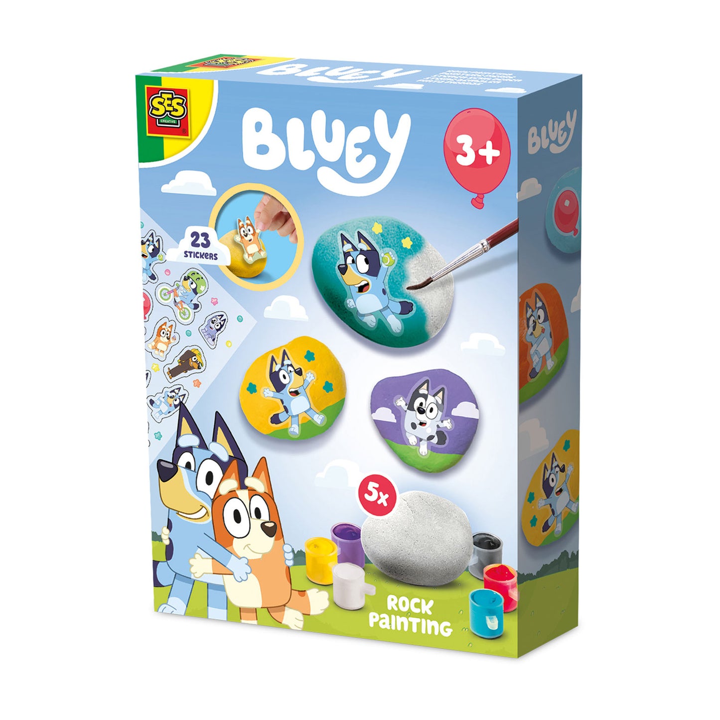 Bluey Måla Stenar – Kreativt Pysselset