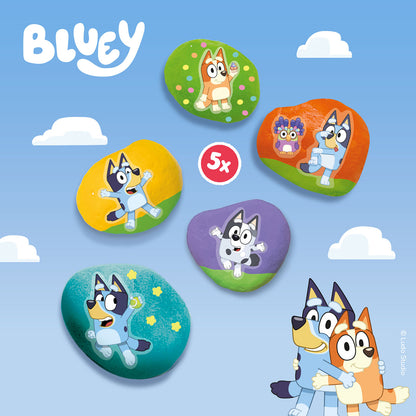 Bluey Måla Stenar – Kreativt Pysselset
