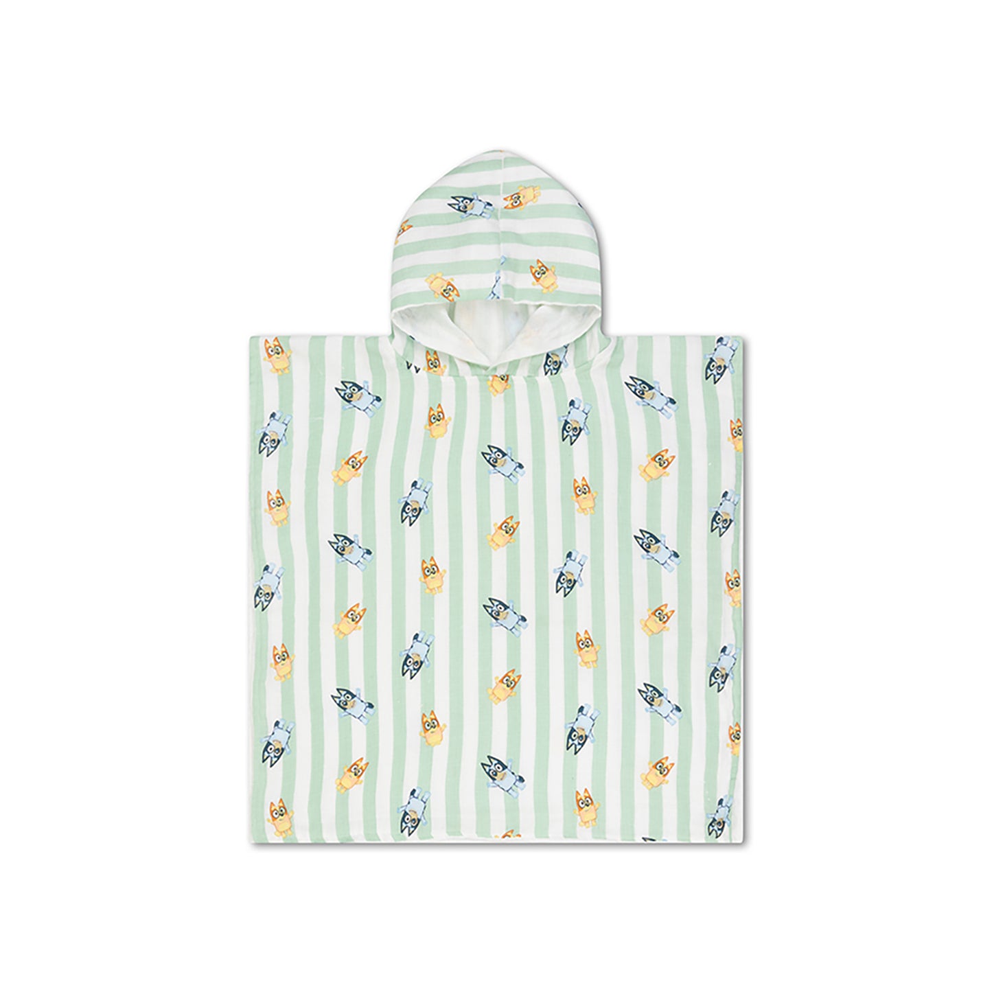 Bluey Badponcho i Muslin – 55 × 55 cm