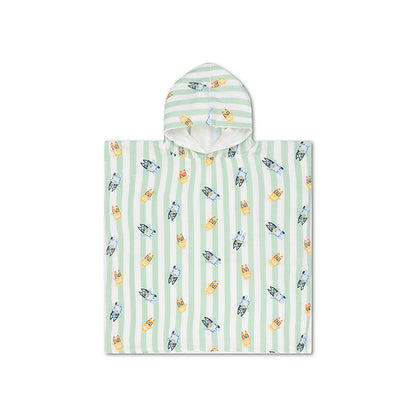 Bluey Badponcho i Muslin – 55 × 55 cm