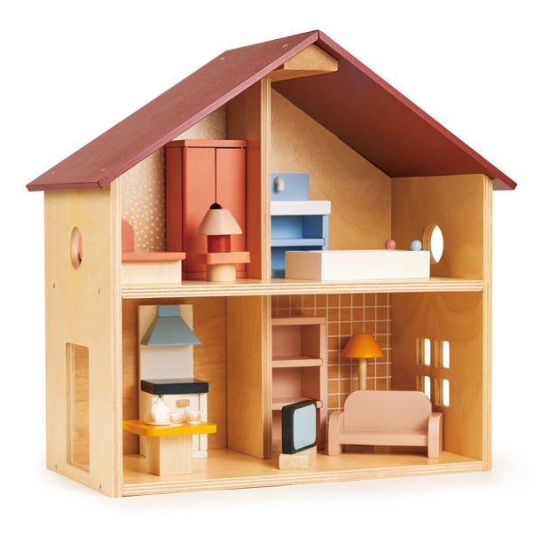 Mentari Dockhus med möbler – Poppets House